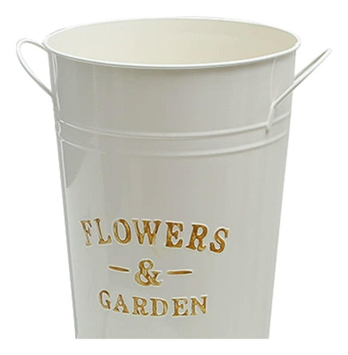 Plantador De Cubetas De Flores De Hierro 35 Cm De Alto