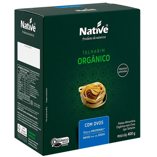 Talharim Massa com Ovos Orgânico Native 400g