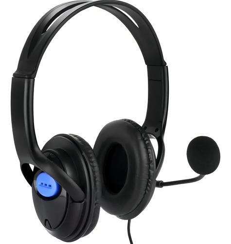 Fone De Ouvido Com Microfone Para Jogos E Edição Cor Azul