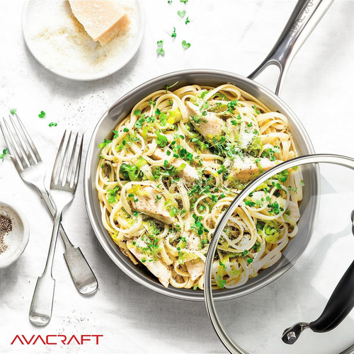 Sartén Avacraft De Acero Inoxidable 18/10 De 8 Pulgadas Con