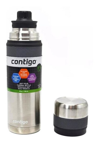 Termo Contigo 739ml Acero Inoxidable Pico Matero