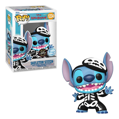 Funko Pop Disney Lilo & Stitch Skeleton Stitch Gitd Chase 