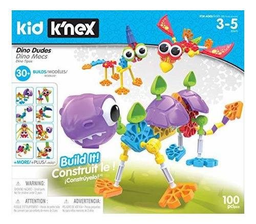 Kid K'nex Dino Dudes Building Set - A Partir De 3 Años - Ju