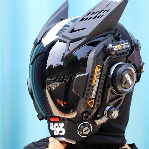Cascos Cyberpunk Masks Kamen Pauldron Cosplay Rider