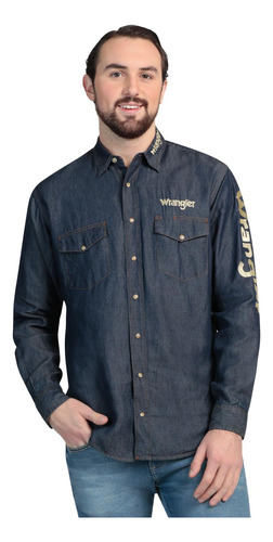 Camisa Regular Fit Manga Larga Wrangler Hombre 606