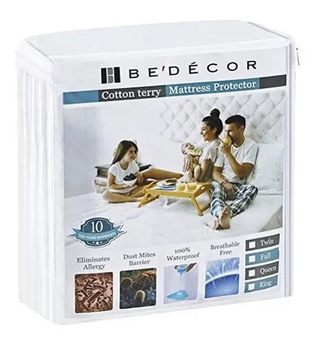 Protector De Colchón King Size Bedecor Impermeable