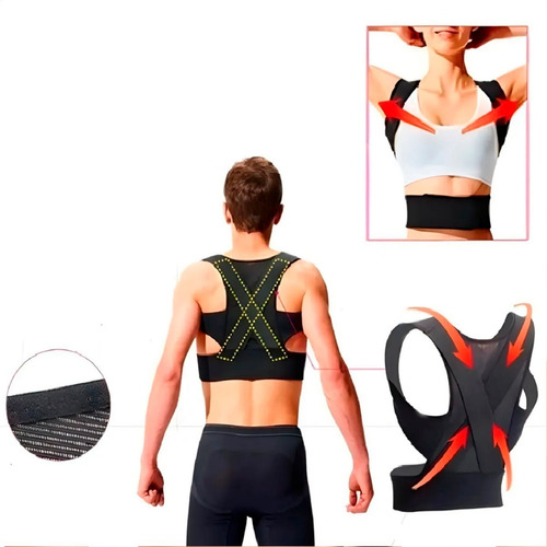 Imagen 2 de 6 de Corrector Postural Faja Postura De Espalda - 01enlinea
