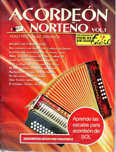 Revista Guitarra Facil #1 Acordeon Norteño