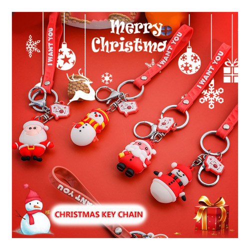 Llavero Navideño Para Coche, Mochila Escolar, Accesorios Pe