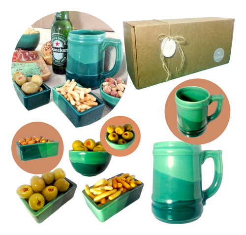 Set Kit Picada Chop Cerveza Caja Regalo Hombre Padre Pyc05