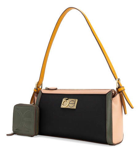 Bolsa Lady Bag Cloe Calzana I Chico Color Negro