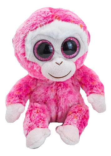 Peluche Ty Beanie Boos Ruby Mono Rosado Ojos Glitter 2014 