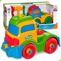 Caminhão de Brinquedo Max Caçambão Plastilindo Vermelho 0307 - Luxgolden