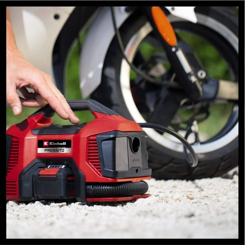 Compresor de aire mini eléctrico portátil Einhell Power X-Change Pressito 18/21 90W rojo/negro