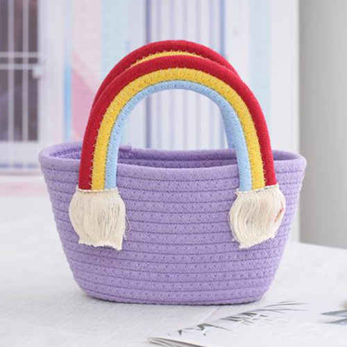 Bolsa De Tejer, Bolsa Tejida Con Cuerda De Algodón, Bolsos H