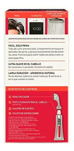 Just For Men Ultra Tinte Color Castaño Negro (u-50), 35 G