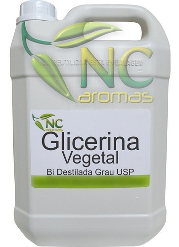 Glicerina Vegetal Bi Destilada Usp 5lt = 6,3kg Pura + Laudo