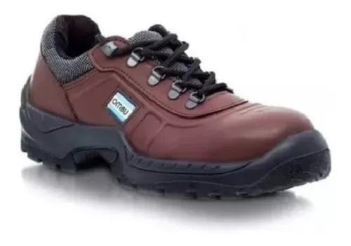 Zapato De Trabajo Ombu Marron Ozono C Puntera Acero Env o gratis