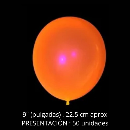 Imagen 2 de 10 de Globos Latex Fluo Surtidos 9 Pulgadas X 50 Neon Decoracion