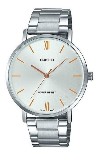 Reloj Casio Caballero Plata Mtp-vt01d-7bud