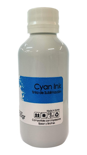 Tinta Cyan Para Sublimacion Sublimar 125ml 