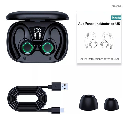 Auriculares Bluetooth Inalambricos Gancho Audifonos Tipo C