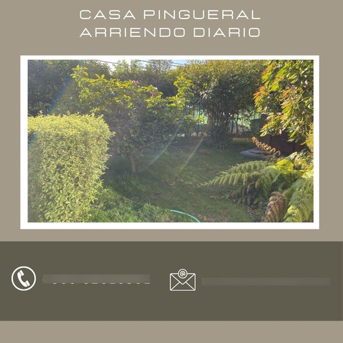Casa Equipada Arriendo Diario Y Mensual En Pingueral Julio
