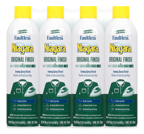 Niagara Almidón En Spray Original Finish 4pack 567g C/u