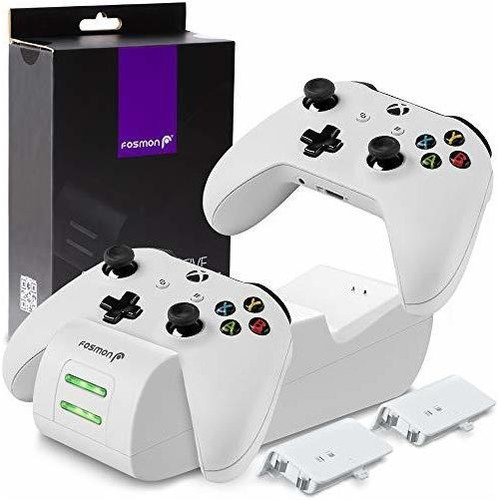 Estación De Carga Fosmon Para Controles De Xbox One -blanco