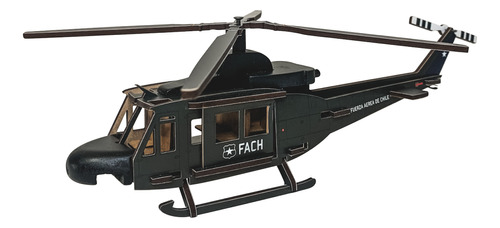 Helicóptero De Madera Armable - Bell 412 [fach]