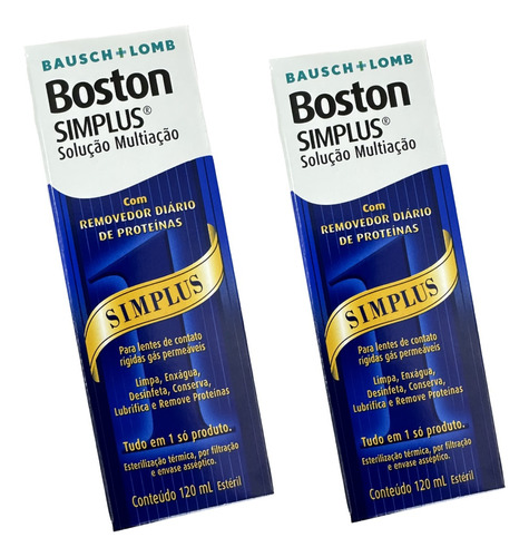 Boston Simplus 120ml Solução Multiação Lente Rígida