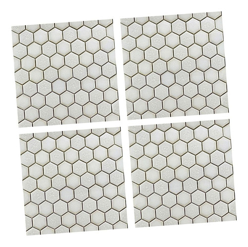 * 4 Piezas Engomada De Pared De Mosaico Para / Cocina / Sala