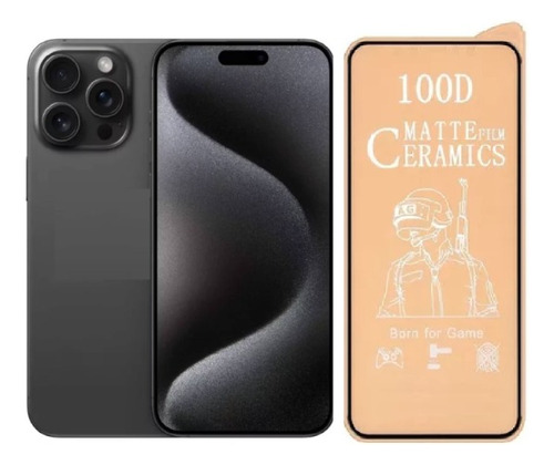 Vidrio Cerámico Matte Protector Irrompible Para iPhone 