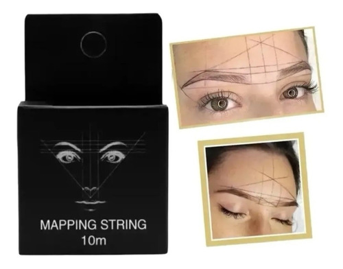 Hilo Para Visagismo,mapping Y Diseño De Cejas Negro O Blanco