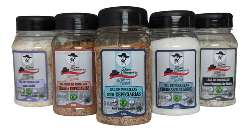 Imagem 3 de 5 de Kit Sal De Parrilla Especiarias E Pimenta/reino Dom Chamorro