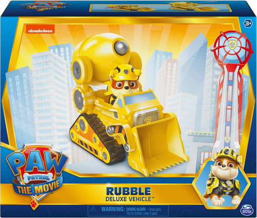 Paw Patrol, La Película De Lujo De Rubble Transforming Toy C