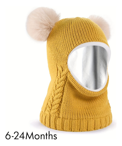 Conjunto De Gorro Y Bufanda De Invierno For Bebés Y Niños,