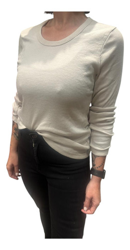 Camiseta Algodón Manga Larga Morley Tres Ases 202