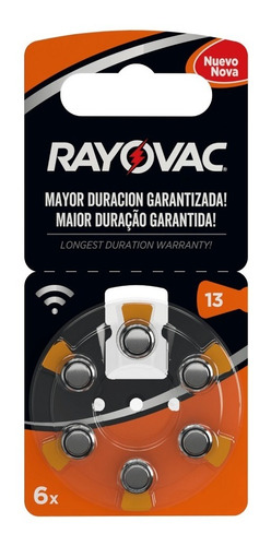 Bateria Para Audifonos Rayovac Ref 13 |x6 Unidades