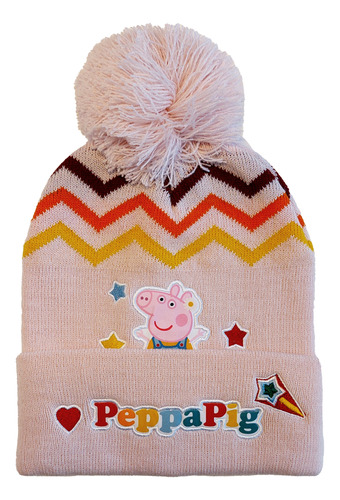 Gorro Peppa Pig Niñas Pompon Original