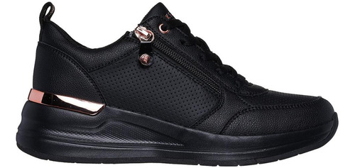 Zapatilla Mujer Billion 2 Side Door Negro Skechers