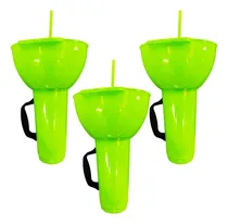 Comprar 3 Vaso Botanero Plástico 1lt Popote Colores 30cm Michelada