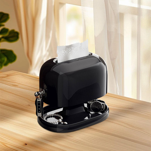 Cubierta De Caja De Papel De Seda Empotrada Negro
