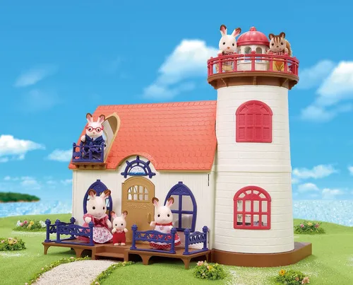Sylvanian Families Casa Con Faro De Luz Accesorios Juguete ® Color Rojo