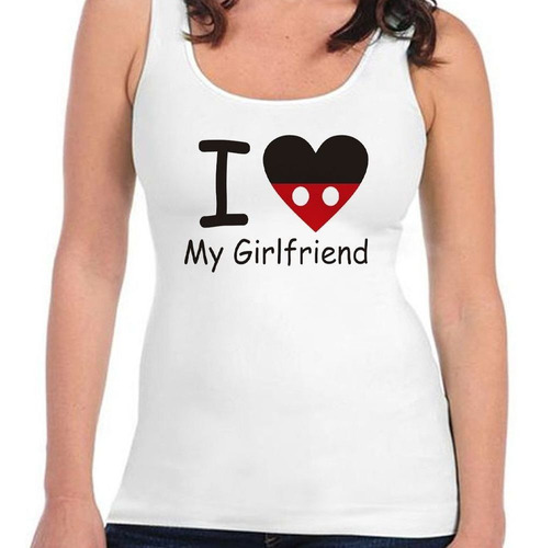 Musculosa Frase I Love My Girlfriend Corazon Novia