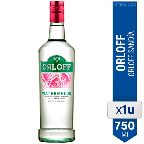 Vodka Orloff Coctel Sabor Sandia 750ml.