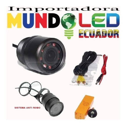 Imagen 2 de 3 de Camara De Retro Infrarrojo Sistema Antirobo 9 Led Impermeabl