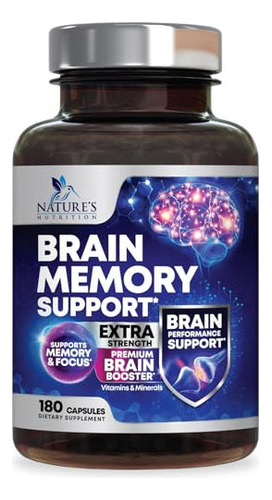 Suplemento Cerebral Nootrópico Para Memoria, Enfoque Y Conc