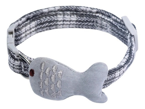 Collar Para Gato, Collar Con Diseño De Pescado