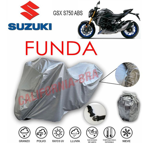 Funda Cubierta Lona Moto Cubre Suzuki Gsx S750 Abs